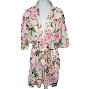 Anthropologie Show Me Your  MuMu Floral Tie Waist Robe